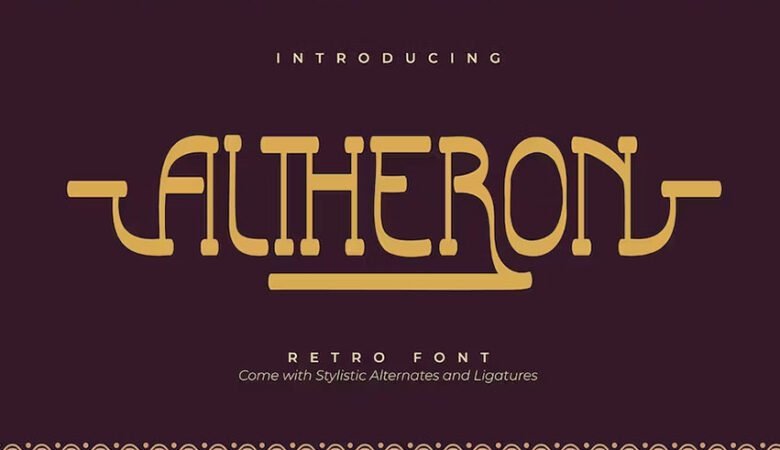 Altheron Retro Serif Font