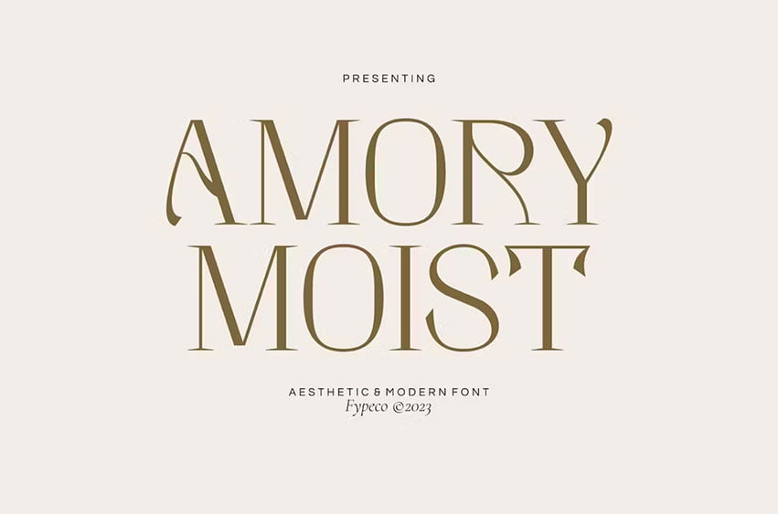 Amory Moist Aesthetic Font