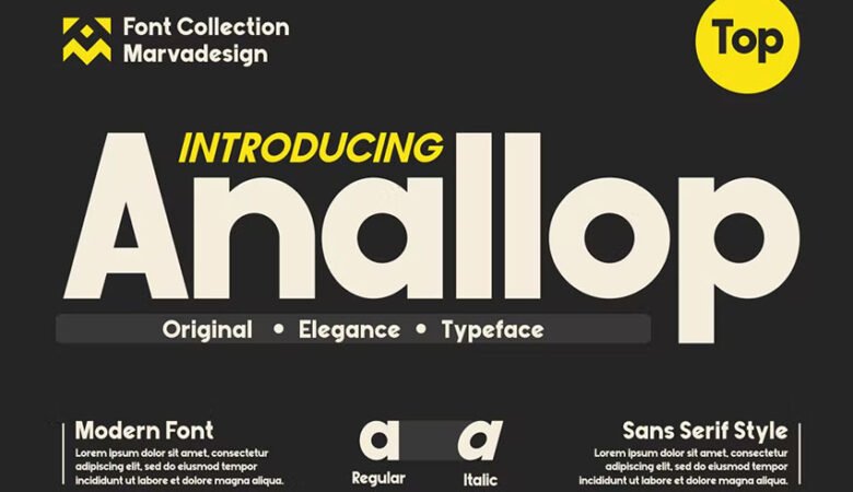 Anallop Modern Sans Serif Font