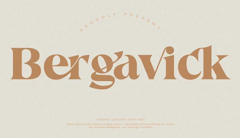 Bergavick Ligature Serif Font