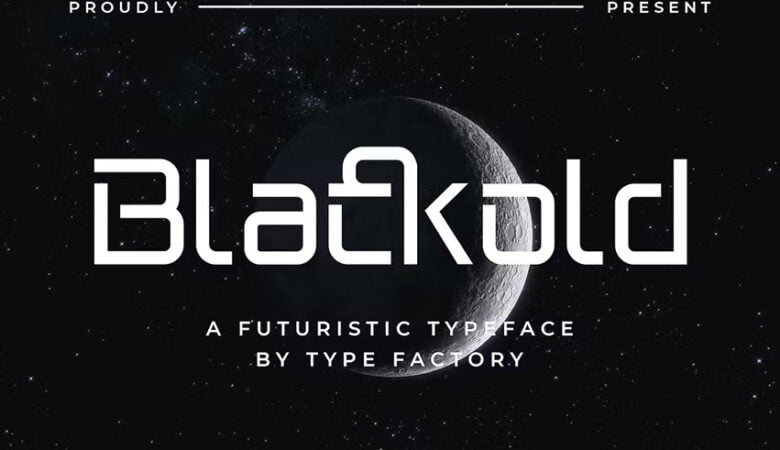 Blackold Futuristic Typeface Font