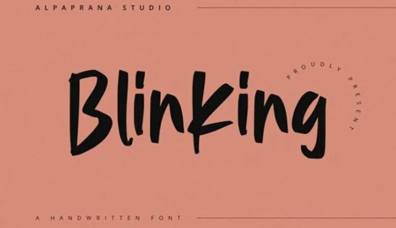 Blinking Font