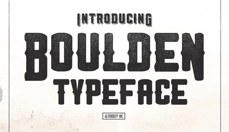 Boulden Typeface Font