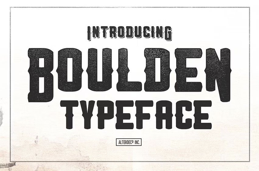 Boulden Typeface Font