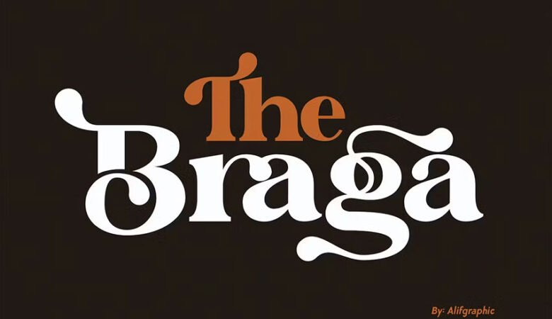 Braga Ligature Serif Font