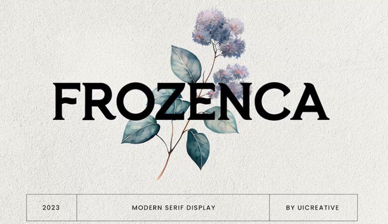 Frozenca Modern Serif Display Font