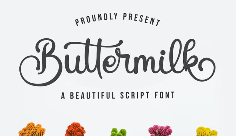 Buttermilk Script Font