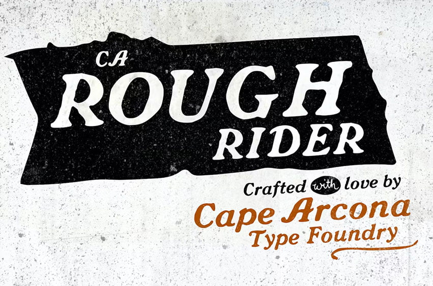 CA Rough Rider Font