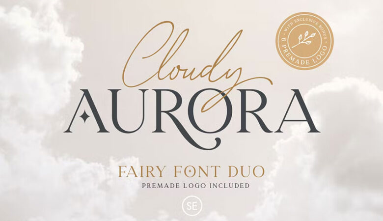 Cloudy Aurora Font Duo