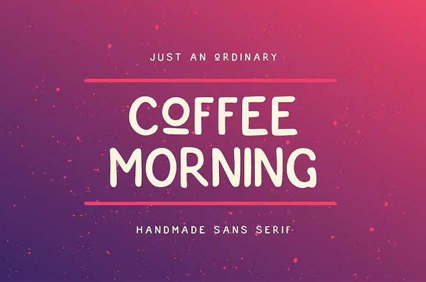 Coffee Morning Sans Font