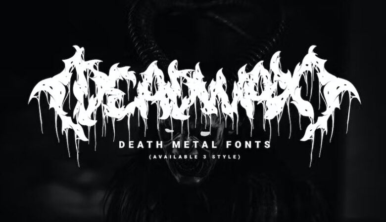 Deadwax Death Metal Font