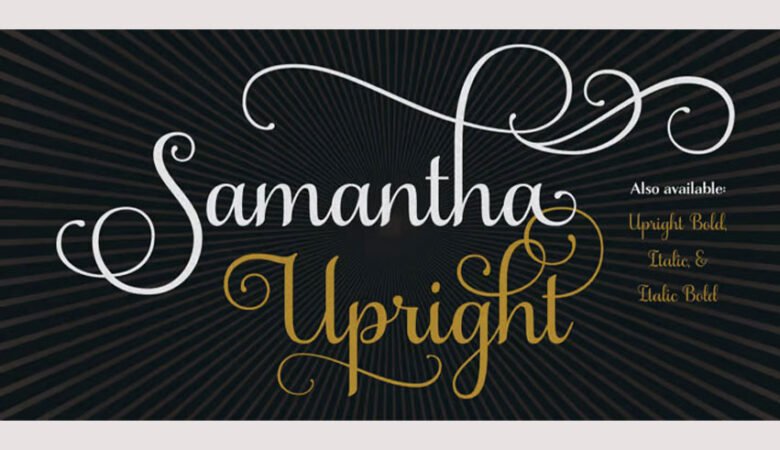 Samantha Upright Font