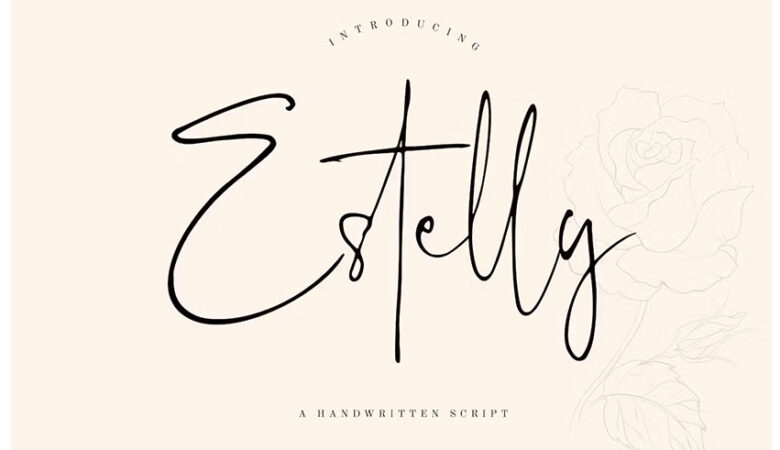 Estelly Stylish Signature Business Font