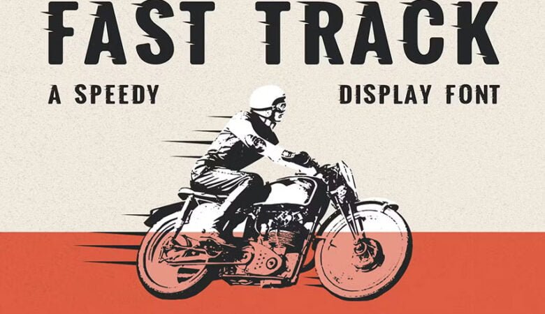 Fast Track Speedy Display Font