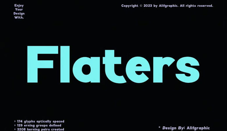 Flaters Modern Font