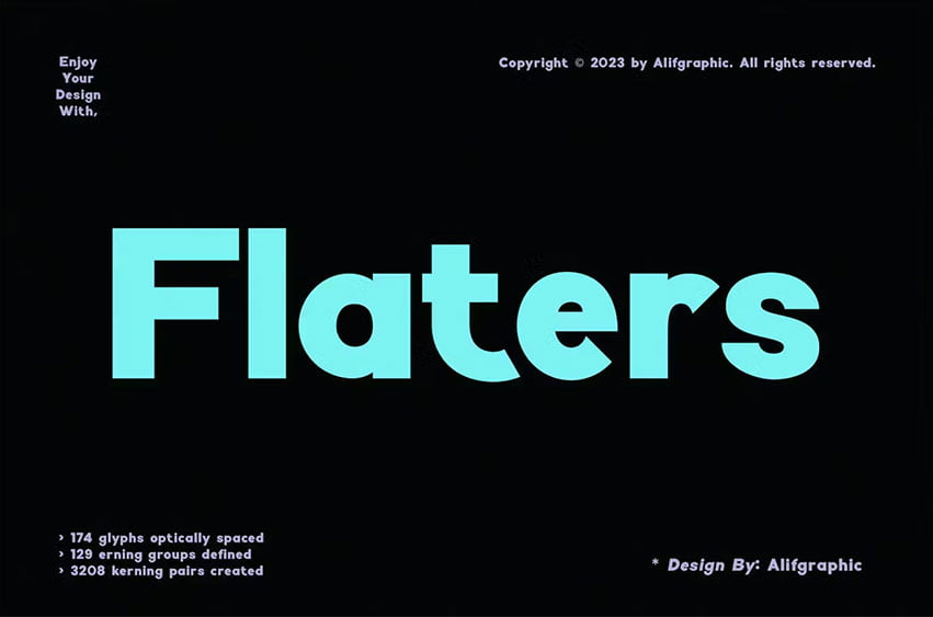 Flaters Modern Font