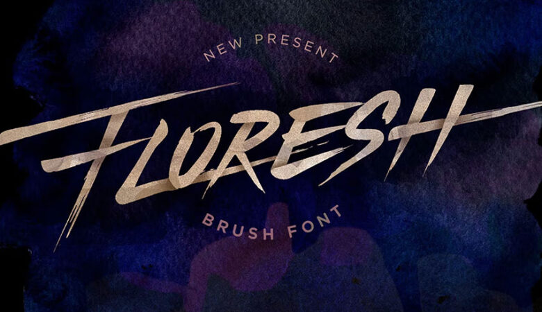 Floresh Brush Font