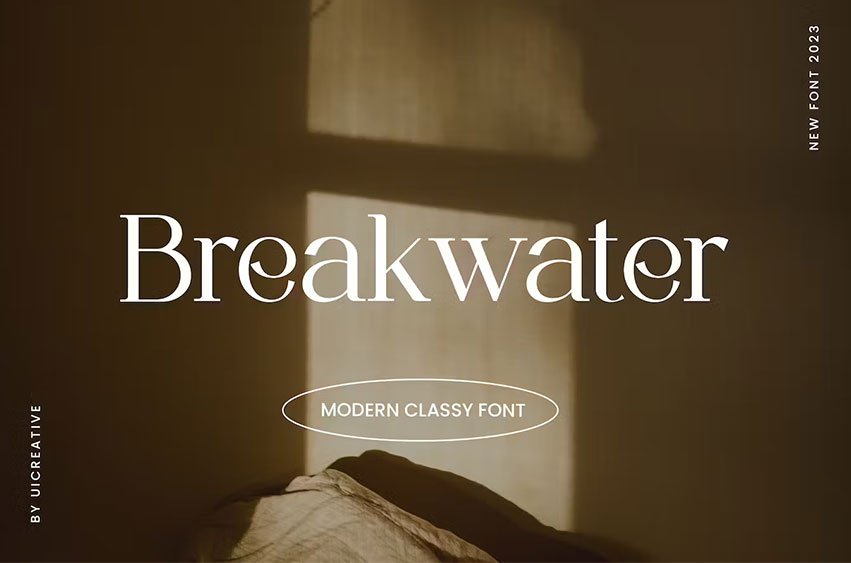 Breakwater Modern Classy Serif Font