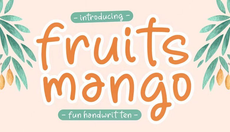 Fruit Mango Fun Handwritten Font