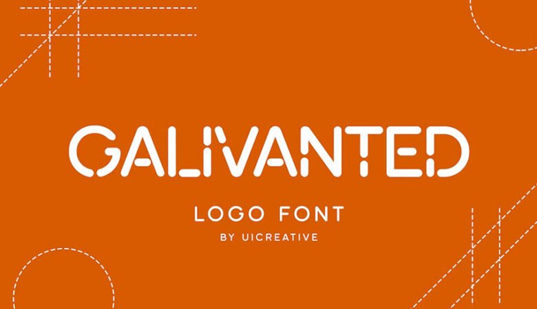 Galivanted Logo Stencil Sans Serif Font