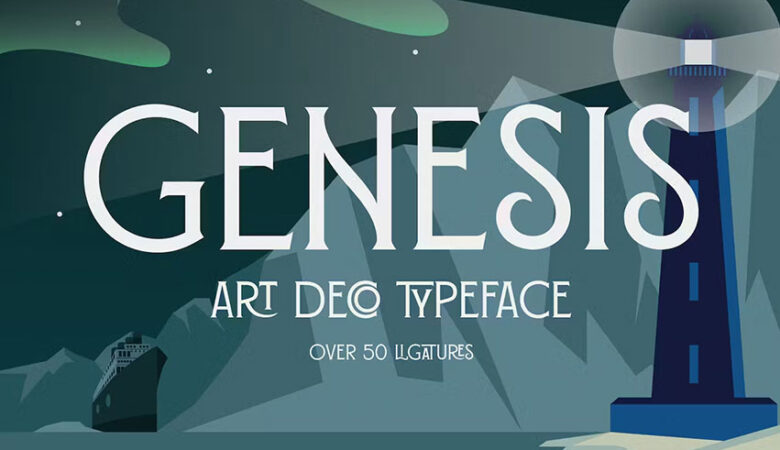 Genesis Art Deco Font