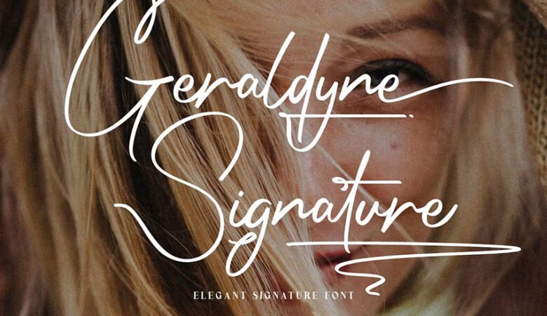 Geraldyne Signature Font