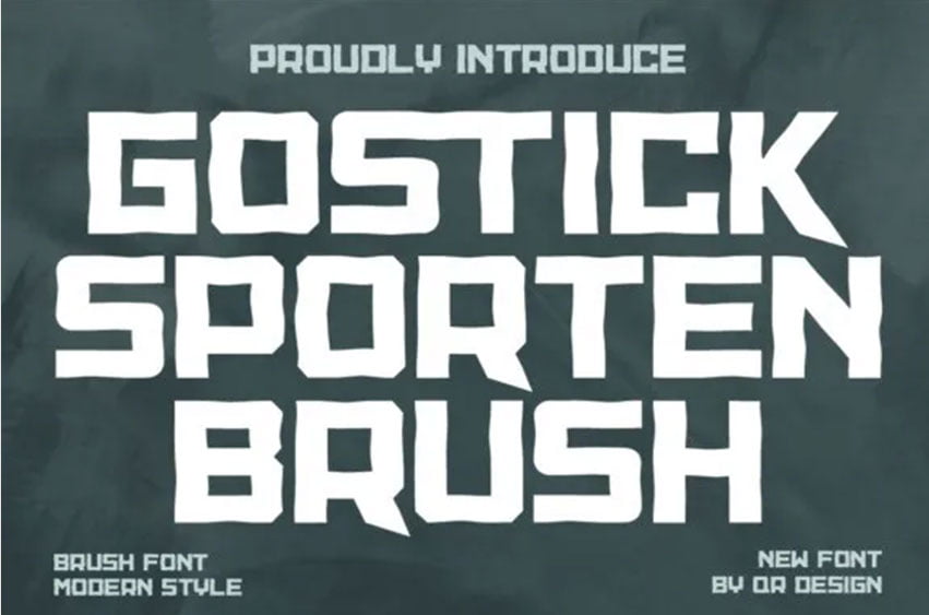 Gostick Sporten Brush Font