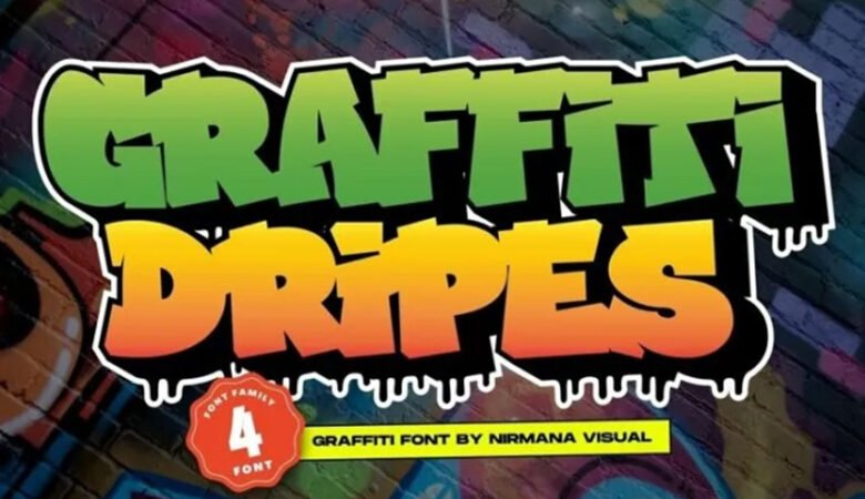 Graffiti Dripes Font