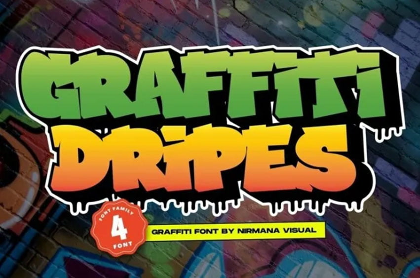 Graffiti Dripes Font