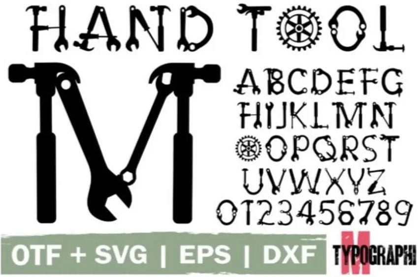 Hand Tool Font