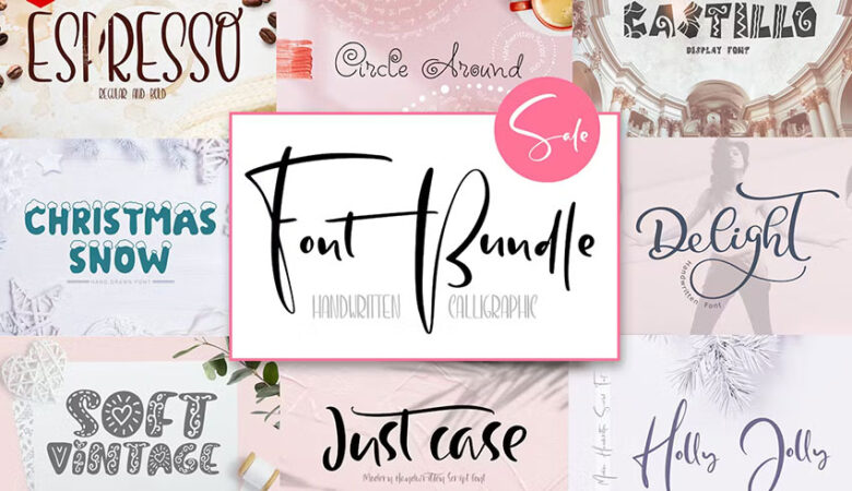 Handwritten Calligraphic Font Bundle