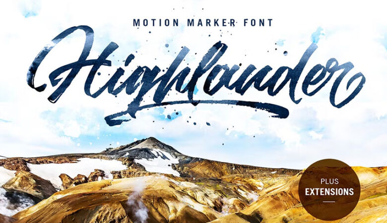 Highlander Marker Script Font