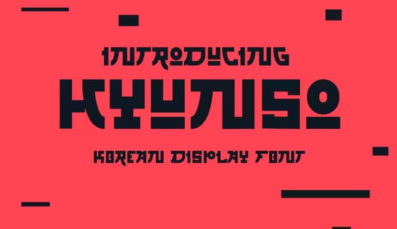 Hyunso Korean Style Display Font