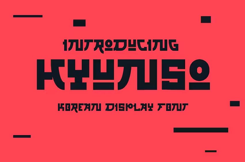 Hyunso Korean Style Display Font