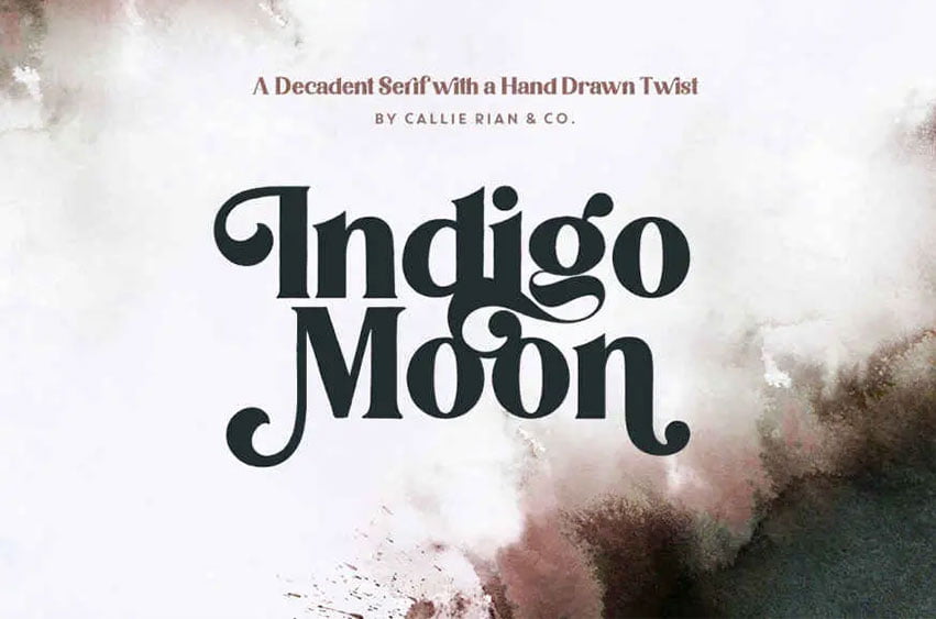 Indigo Moon Decadent Serif Font