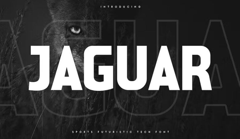 Jaguar Sports Futuristic Tech Font