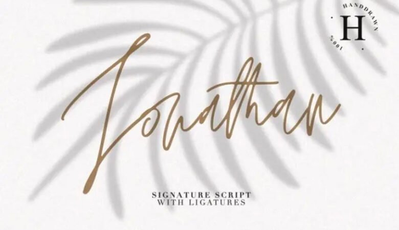 Jonathan Signature Script Font