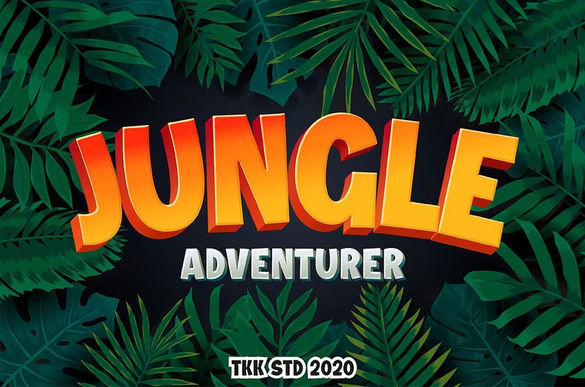 Jungle Adventurer Gaming Font