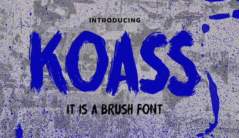 Koass Brush Font