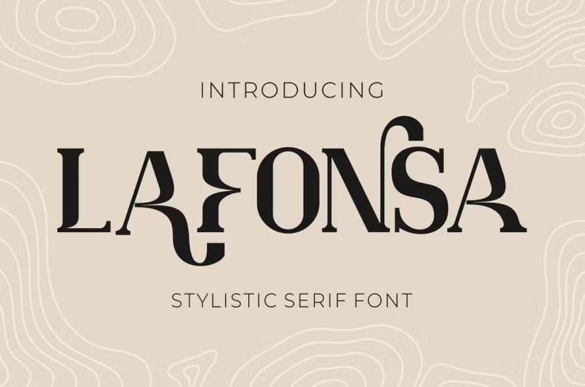 Lafonsa Stylistic Serif Font