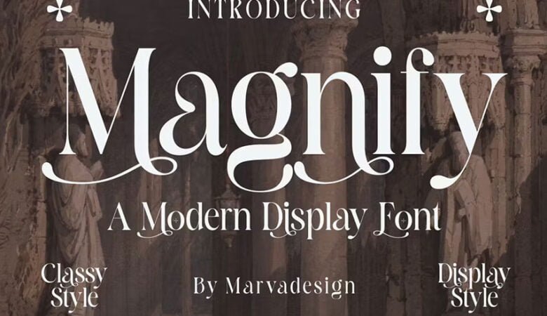 Magnify Modern Display Font