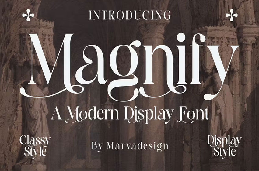 Magnify Modern Display Font