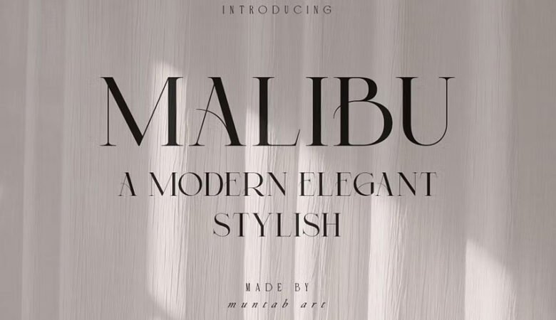 Malibu Modern Stylish Font