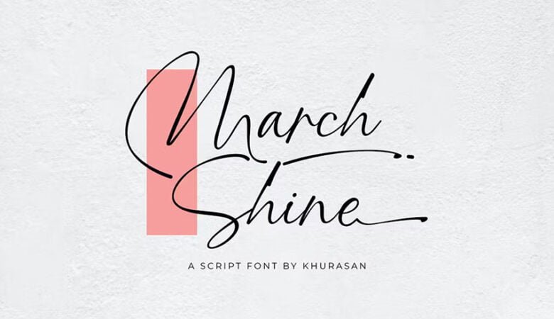March Shine Font