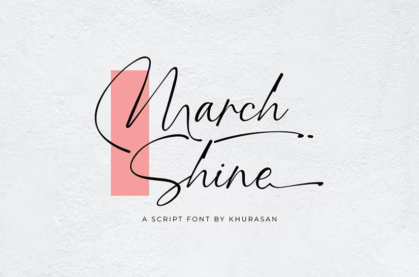 March Shine Font