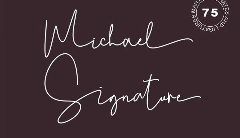 Michael Signature Font