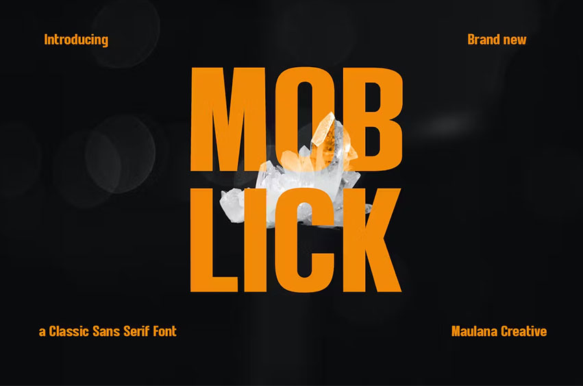 Moblick Sans Serif Font