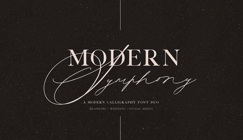 Modern Symphony Font Duo