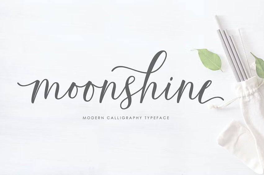 Moonshine Script Font