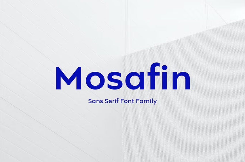 Mosafin Sans Serif Font Family